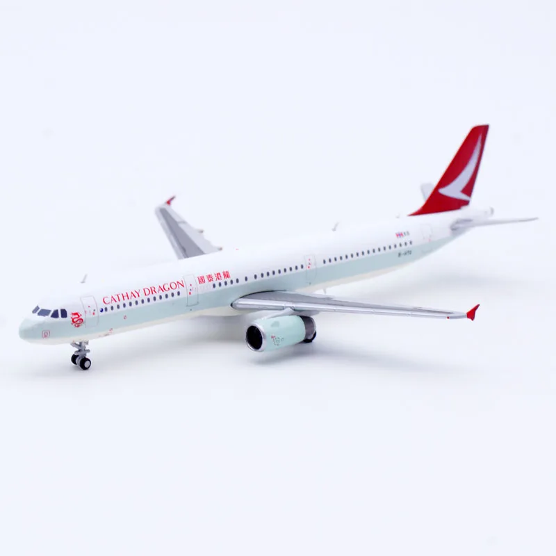 BBOX4008 Alloy Collectible Plane Gift JC Wings 1:400 Cathay Dragon Airbus A321 Diecast Aircraft JET Model B-HTG ze stojakiem