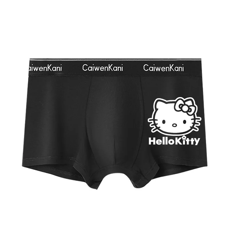 Sanrio Anime Cartoon Hello Kitty Kuromi Cinnamoroll Men\'s Underwear Boxers Breathable Cotton Graphene Shorts Gift