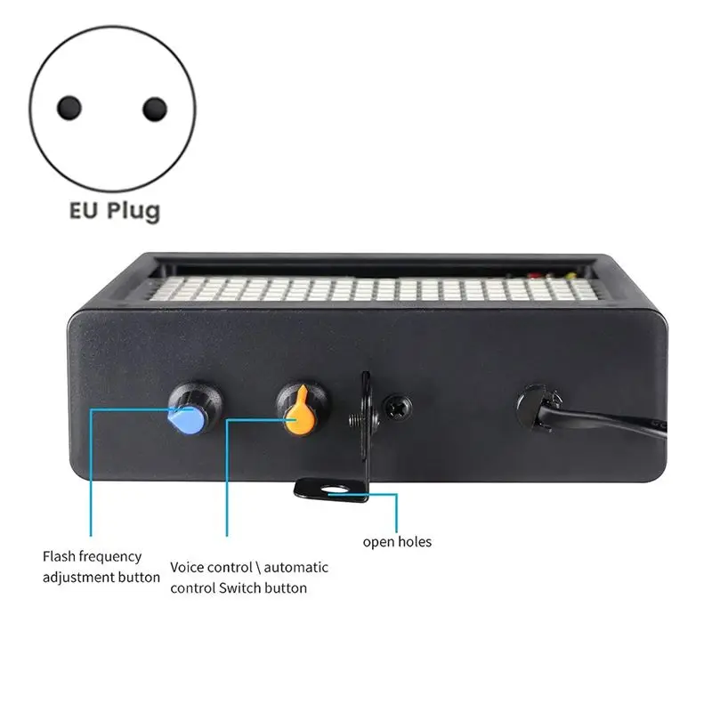YANA50I 1 Piece Stage Strobe Light 180 LED Super Bright Flash Stage Lighting White Light For Wedding, Xmas, Birthday, Club, DJ E