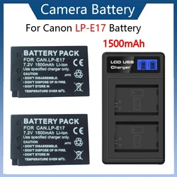 New 1500mAh LPE17 LP E17 LP-E17 Battery+charger for Canon EOS RP, Rebel SL2, SL3, T6i, T6s, T7i, M3, M5, M6 800D 8000D Kiss X8i