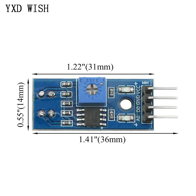 100pcs TCRT5000 IR Infrared Reflectance Sensor Obstacle Avoidance Module Tracing Sensor Tracing Module For Arduino Diy Kit
