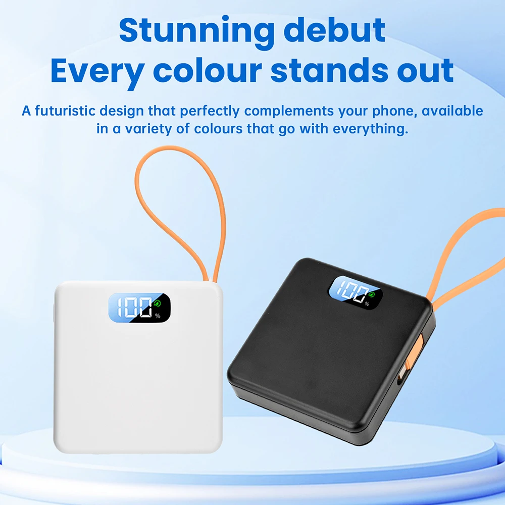 DIY 3*18650 Battery Power Bank Kit 10W 22.5W Fast Charging Case With Charge Cable Removable Welding Free Mobile Power Supply Kit