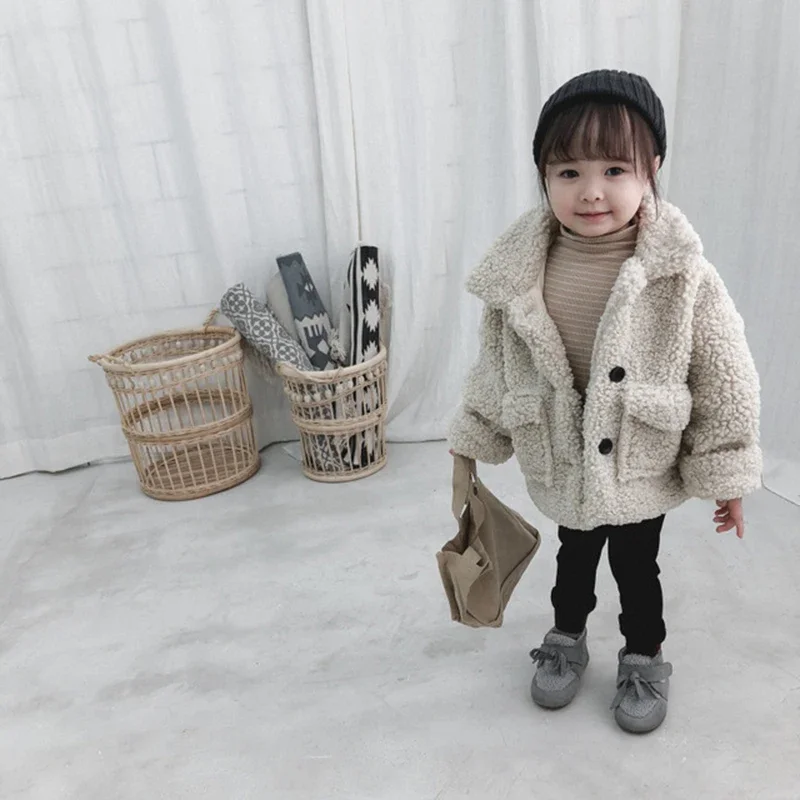 Girl Jacket Thick Warm Kids Clothes Winter Children Jackets for Baby Boy Outerwear Coat Toddlers 80~130 fleece