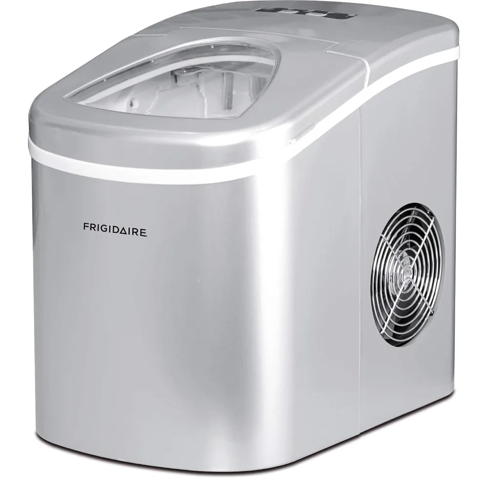 

Ice Maker Machine, Compact Countertop, 26 Pounds of Ice Per Day,1000 watts,Silver Medium