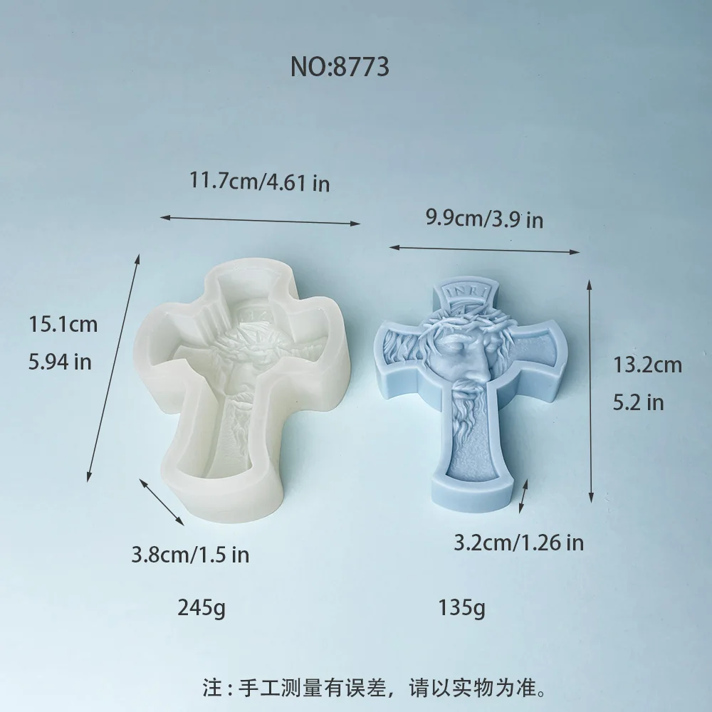 Jesus Cross Statue Silicone Mold Jesus Kobe Candle Silicone Mold Candle Mould Greek Mythology resin mold gypsum mould