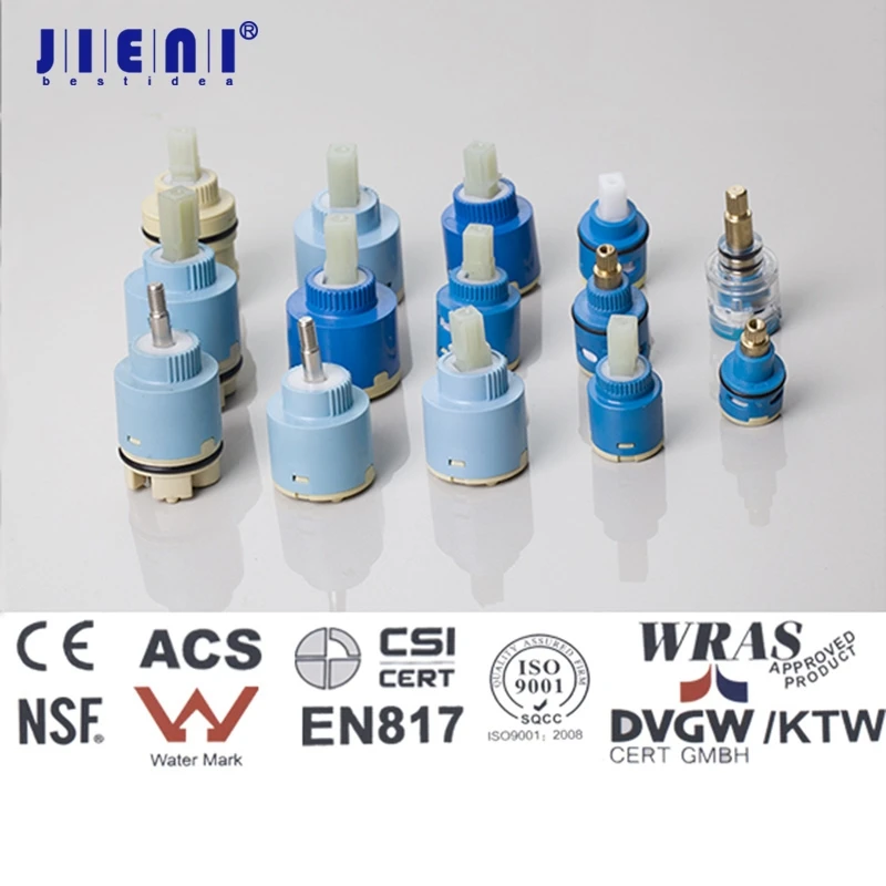 JIENI e_pak Short Tall Faucet Accessories Wholesales And Retai High Quality Faucet Mixer Valve Flat Ceramic Cartridge