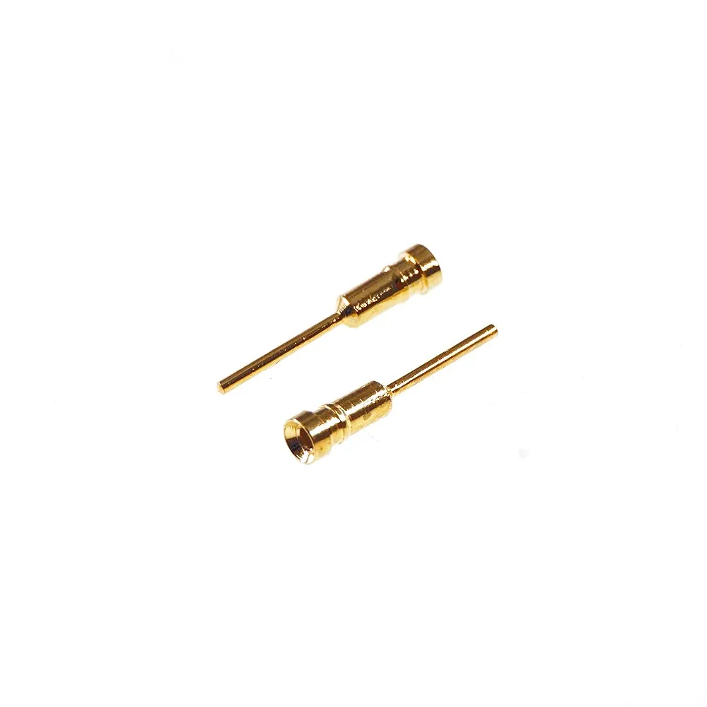 100Pcs Pin Socket for Round Plug 0.5mm Diameter Spring Contact Clip Loaded Connector IC Leads Receptacle