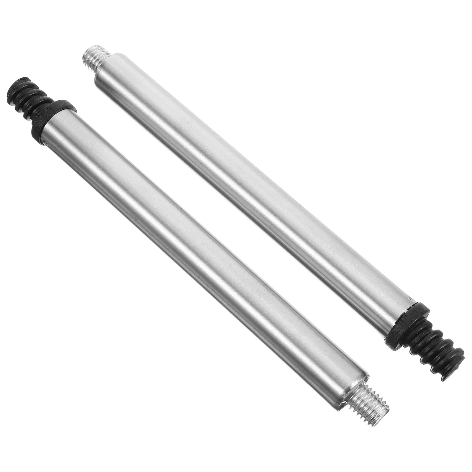 ด้ามแปรงขัดห้องน้ำสแตนเลส 2 ชิ้น ทนทาน อะแดปเตอร์หัวแปรงแบบล็อคอัตโนมัติ ข้อต่อสกรูสำหรับห้องน้ำ