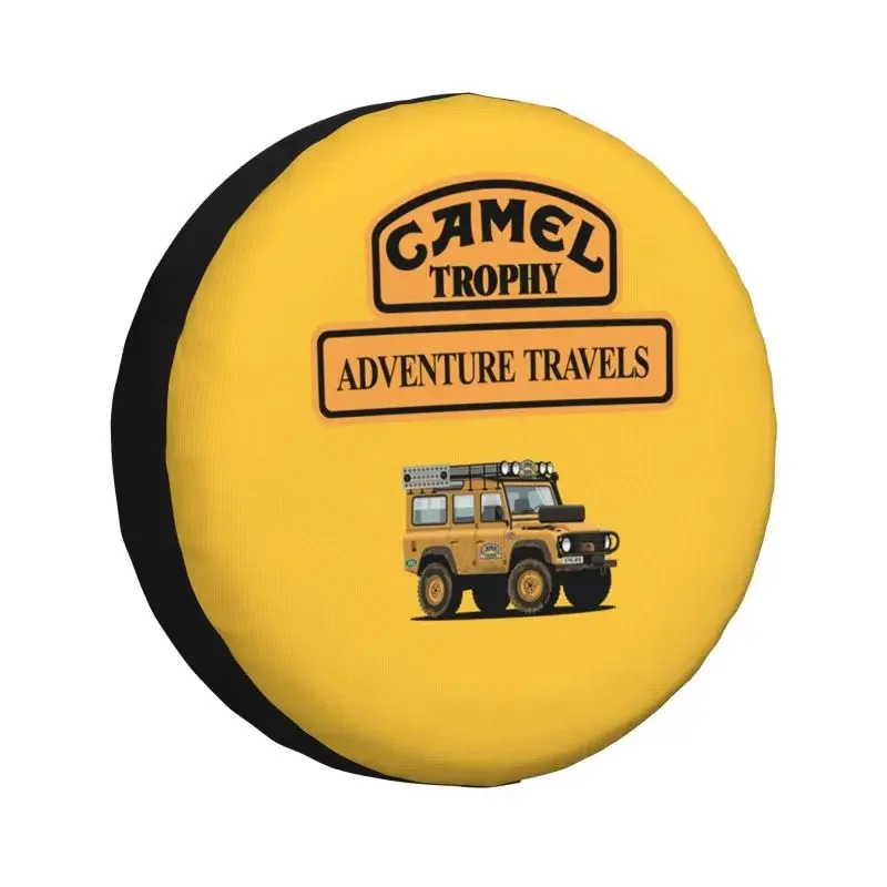 Camel Trophy Defender 110 Tire Cover 4WD 4x4 SUV Motorcycles Moto Yellow Spare Wheel Protector for Mitsubishi Pajero