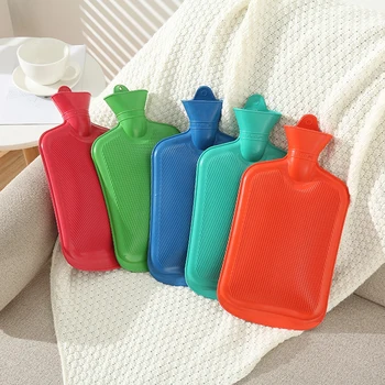 2L 물 주입 고무 따뜻한 물병 두꺼운 뜨거운 물병 겨울 따뜻한 물 주머니 손 발 따뜻한 물병