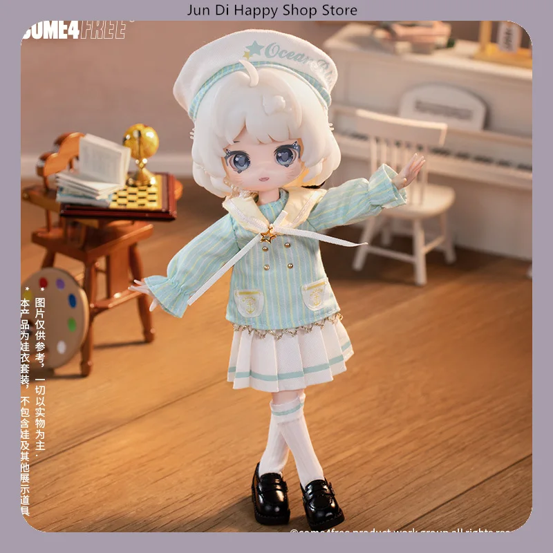 ชุดเดรสขนมหวานมิ้นท์ ซีรีส์ขนมหวาน สำหรับตุ๊กตา BJD ขนาด 1/12 ของ COME4FREE ชุดกระโปรงลูกกวาดกระโดด สำหรับตุ๊กตา OB11