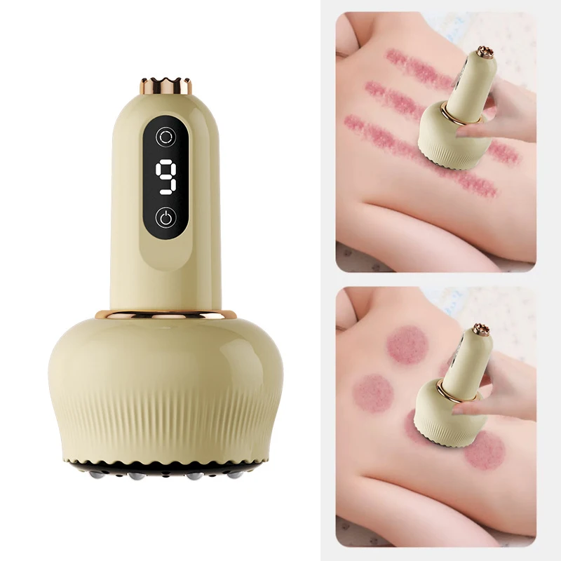 

New electric charging gua sha tool for home use, designed to promote meridian circulation and provide massage through cupping an