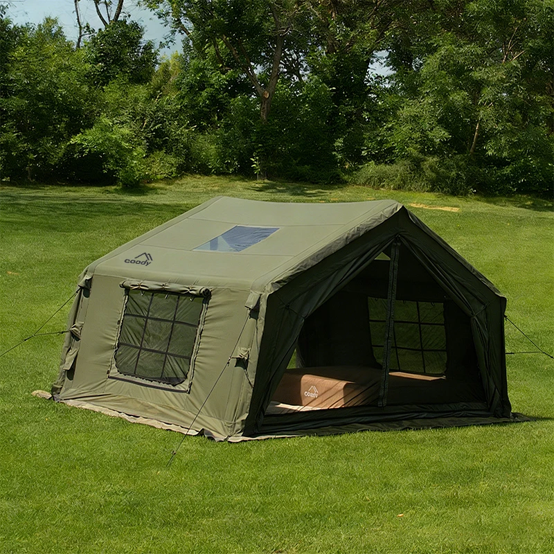 

Надувная палатка 10.0 Air Tent - Армейский зеленый цвет, на 3-6 человек, прочная, семейная, хлопковая, простая в установке, роскошная, большая, для кемпинга на открытом воздухе