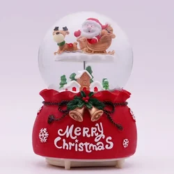 2025 New Christmas music box ornaments Christmas tree old man crystal ball blessing bag creative gifts