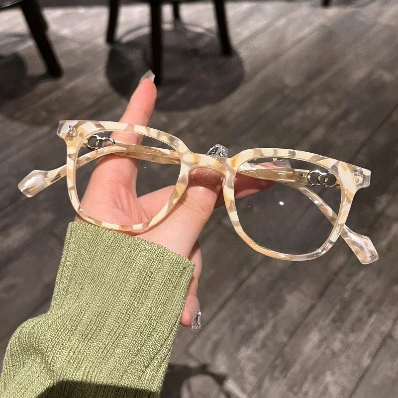 

Large Frame Square Acetate Eyeglass Frames Women Myopia Prescription Optical Eyewear Fashion Men Computer Reading Office Glasses