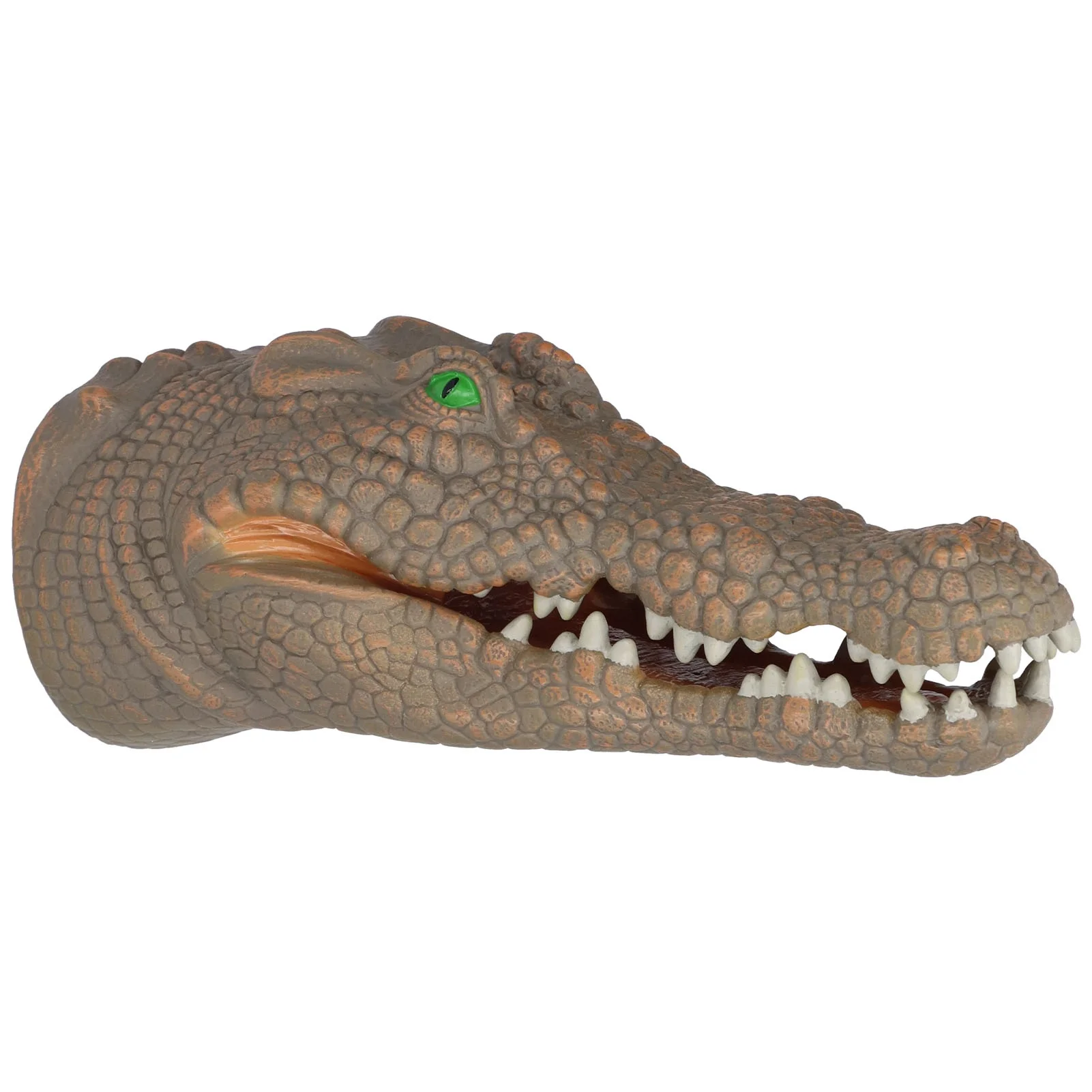 Crocodiles Head Puppets Portable Nontoxic Durable Hand Painted Appearance Crocodiles Puppet Rubber