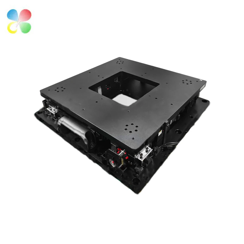 NEW C&K JMAS-450 UVW 400*400mm High Precision Linear Stage Motorized Linear Stage XYR Axis Optical Instruments Stage Motorized