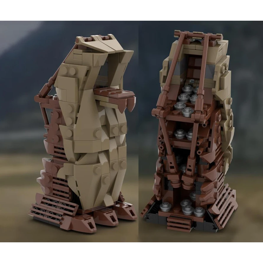 Magic Rings Moc Building Blocks Medieval Siege Tower Model Technology Brick DIY Assembly Construction Holiday Toys Set Gifts