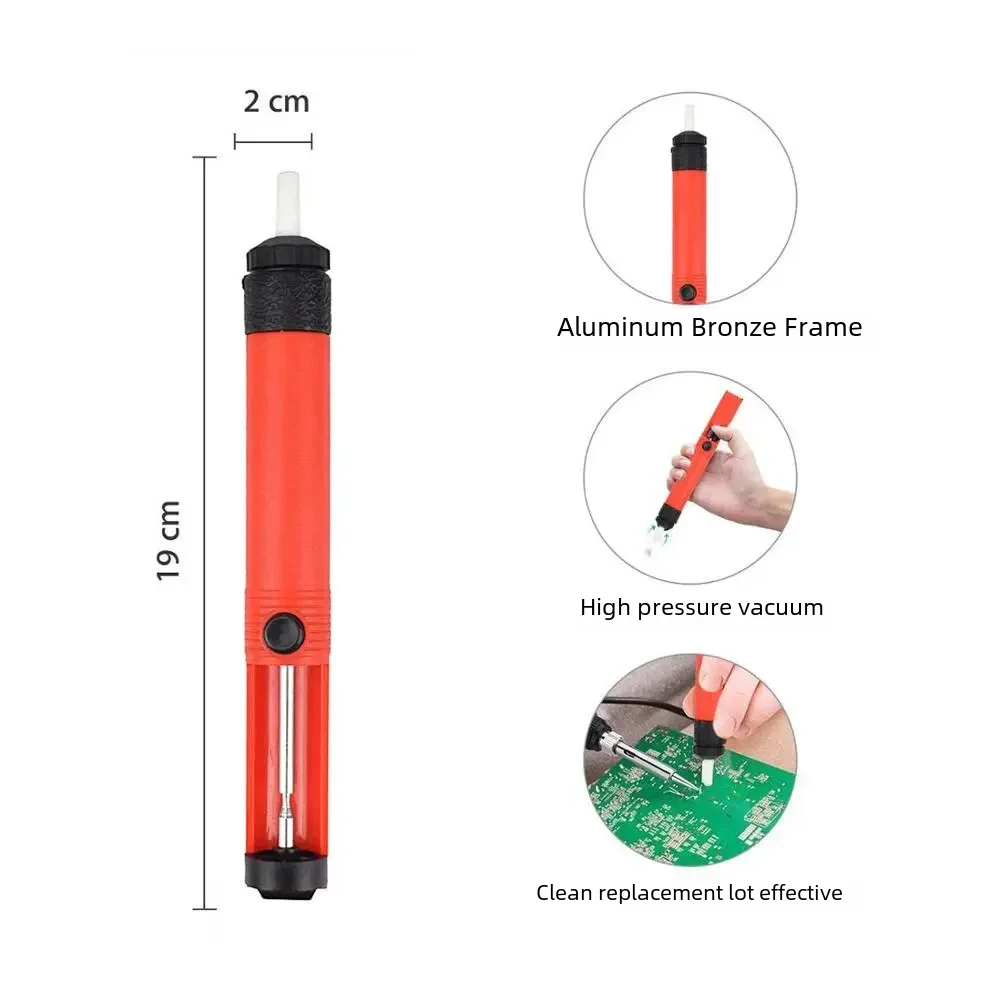 NEWACALOX 110V/220V 60W Automatically Send Tin Gun Hand-held Soldering Iron Internal Heat with Power Switch Welding Repair Tool