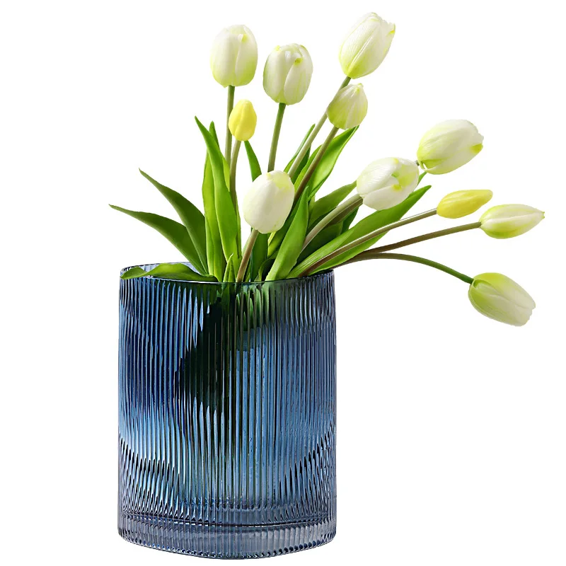 

Стеклянные декоративные вазы в скандинавском стиле, креативная Цветочная композиция, искусственная Роскошная гостиная, обеденный стол и украшение для дома