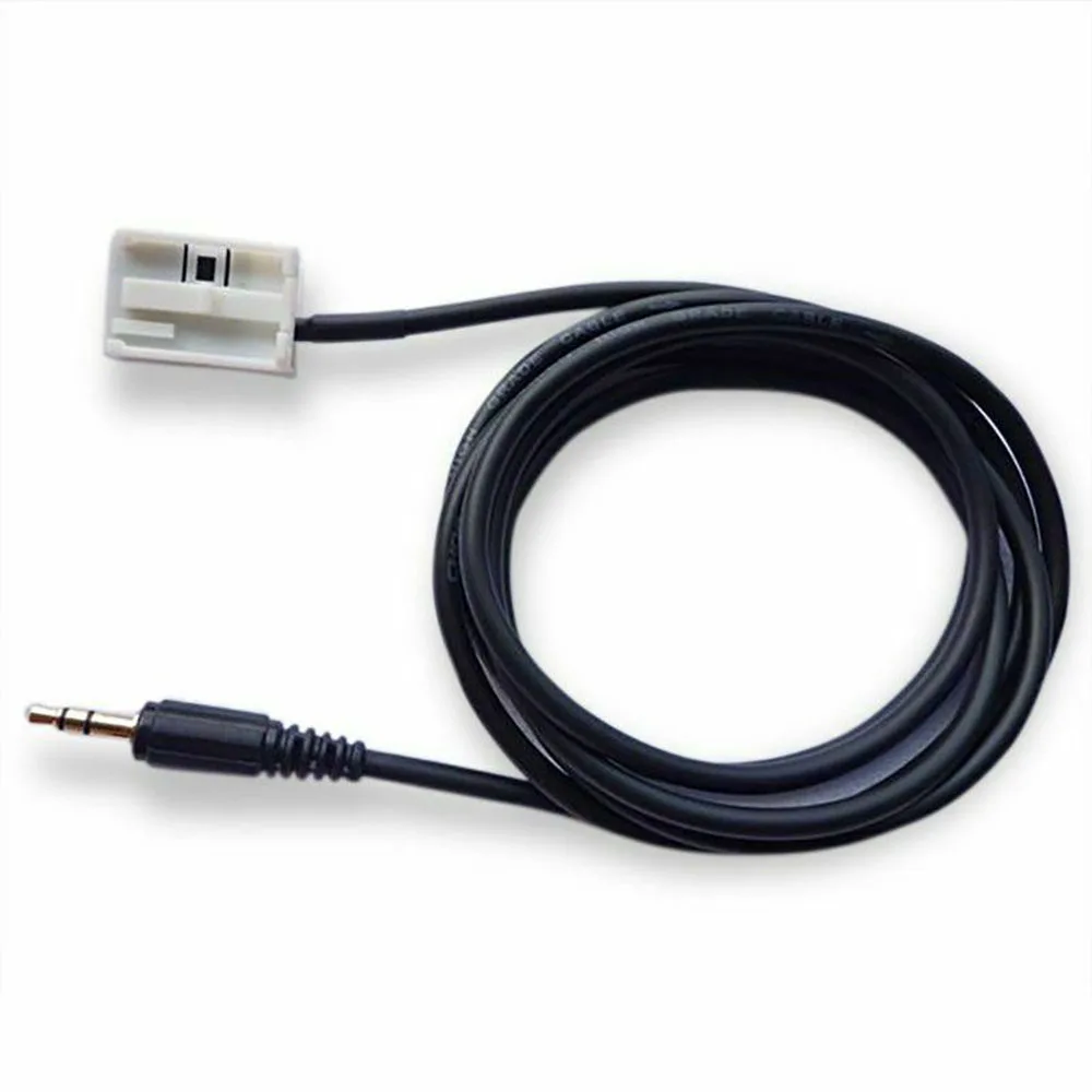 Black ABS Shell Car AUX Cable For BMW E60 5 Series 2004-2010 Car Decoration Accessories 3.5mm+12pin Cable Connector
