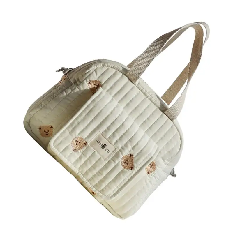 

U13F Functional Small Parent Bag with Multiple Pockets & Attractive Bear Pattern Maternity Bag Suitable for Various Outings