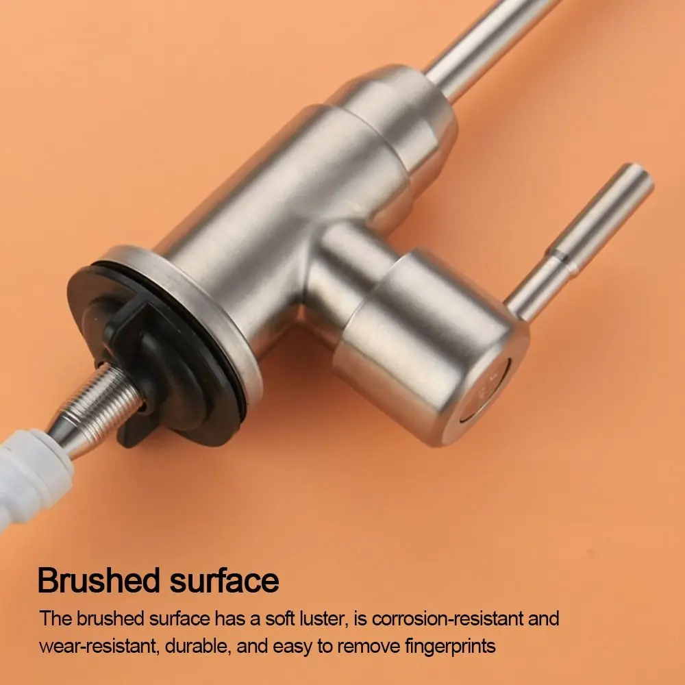 Stainless Steel Water Filter Faucet Quick Connector Single Cold Kitchen Taps Easy Installation Drinking Water Faucet Wash Basin