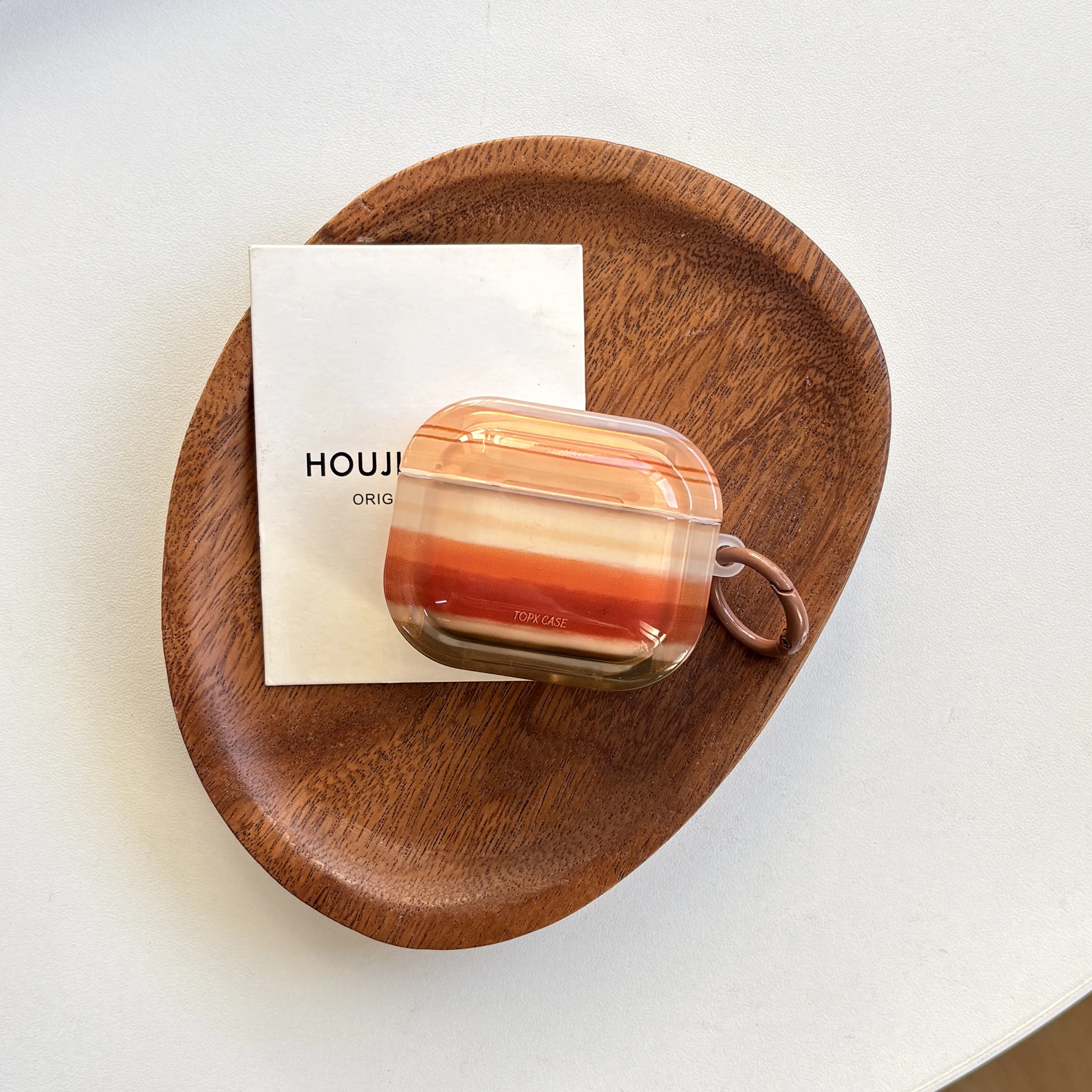 الخريف الشتاء الرجعية الأرض لهجة التدرج مخطط مربع واقية حقيبة سماعة الاذن مناسبة ل AirPods Pro3 Pro2 1 2 3 4 Pro #2