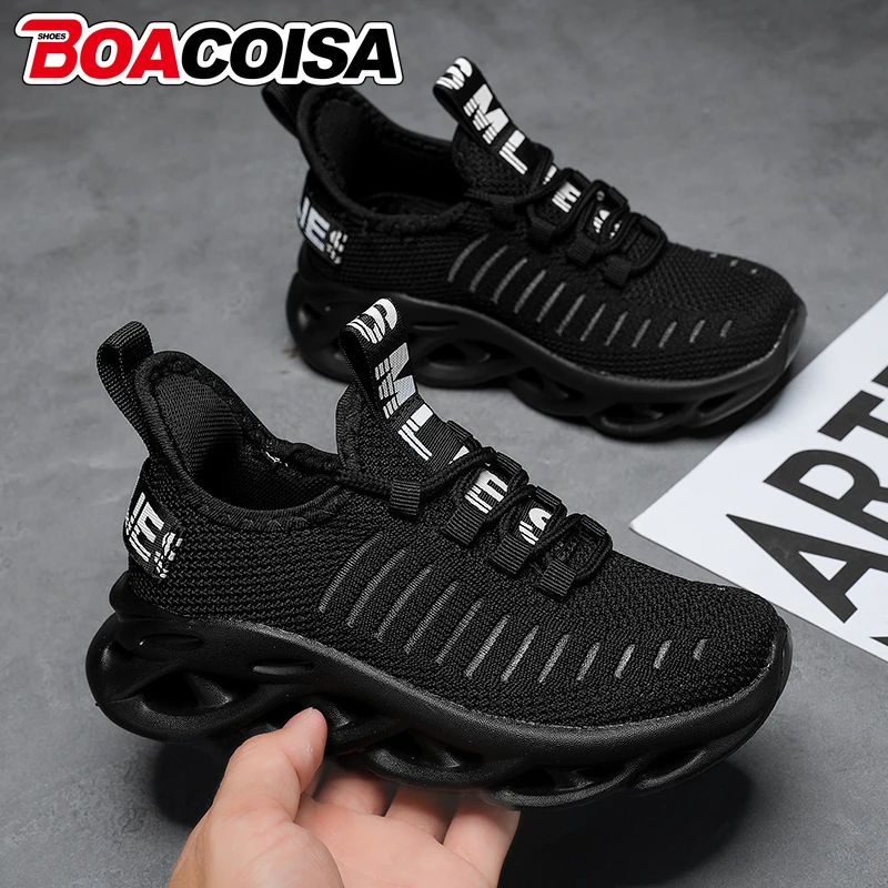 

Детская обувь для девочек и мальчиков с дышащей сеткой, спортивные кроссовки для бега, детские прогулочные теннисные школьные розовые уличные повседневные кроссовки zapatos