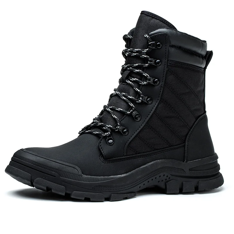 High Top Security Protection Work Safety Shoes, Wearable Safety Shoes Boots Men, Anti-smash Puncture-proof With Steel Toe Boots