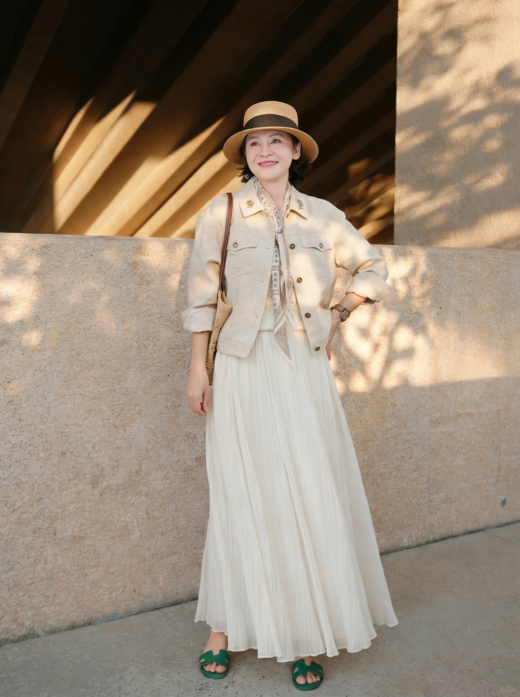 

Casual Style Short Coat RuienCo Spring Chapter Lenzing Lyocell Linen Shoulder Drop Collar Button up Women's Outerwear