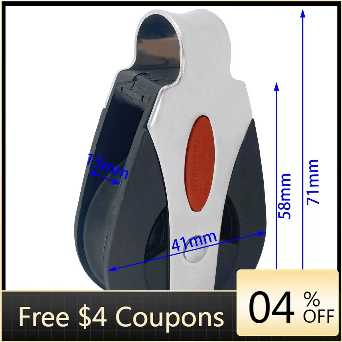 

STLF Boat Pulley Rope Clamp Rotating Bearing Pulley Pilates Equipment Stainless Steel and Nylon Multi-functional Spring Pulley 7