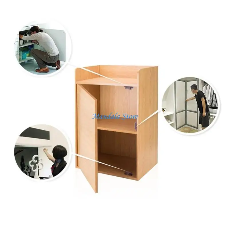 U2JC Strong Door Catch Thin for Door Cabinet Cupboard Cabinet Catch Furniture Hardware