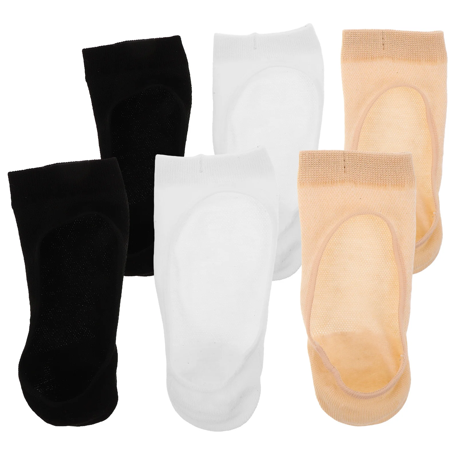 

3Pairs Split Toe Socks Breathable Mesh Low Cut Non Slip Invisible Tabi Socks for Yoga Ballet Casual Summer Sandals Slippers