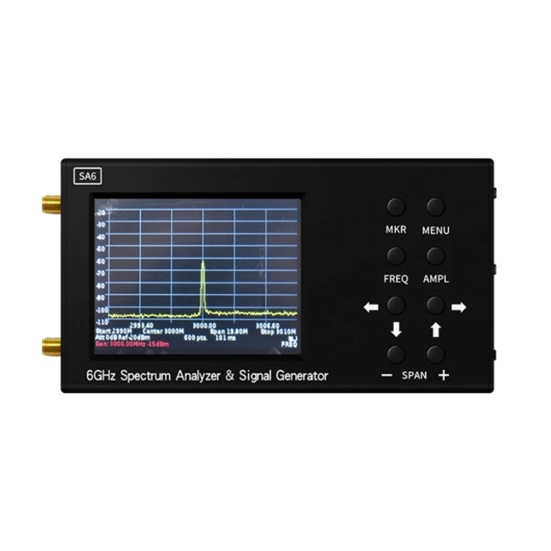 Handhelds Tiny Spectrum Analyzers 3.2inch Screen Buildin Battery 35~6200MHz Input DropShipping