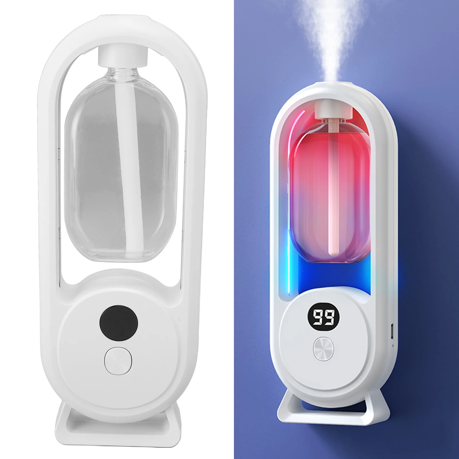 Automated Diffuser Sprayer Toilet Freshener Cordless Intelligent Aromatherapy Diffuser for Bedroom Bathroom