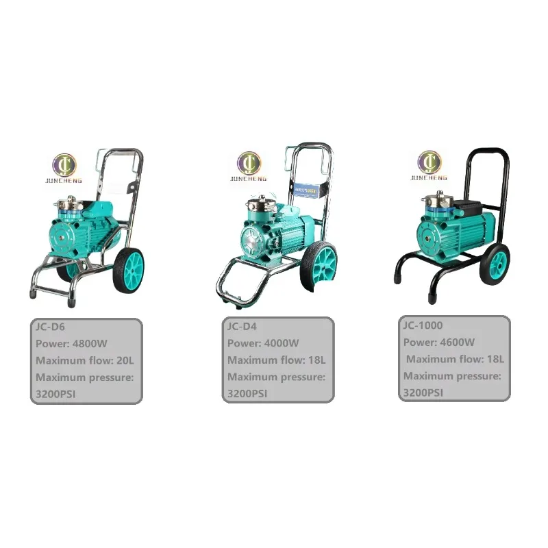 Juncheng Superior Electric Airless Paint Pump Machine Easy To Operate With Powerful Motor For Mortar Spraying