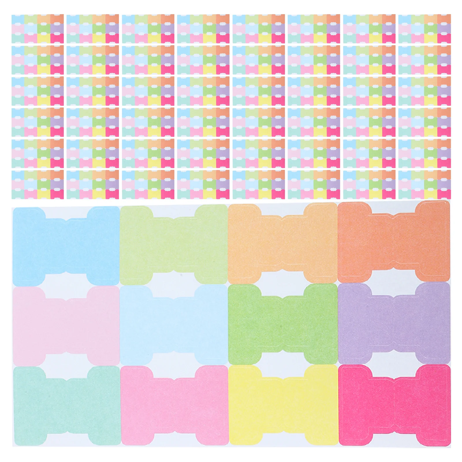 480Pcs Monthly Adhesive Tabs Planner Journal Stickers with Writeable Index Tabs for School Office Home Use Colorful Date Label