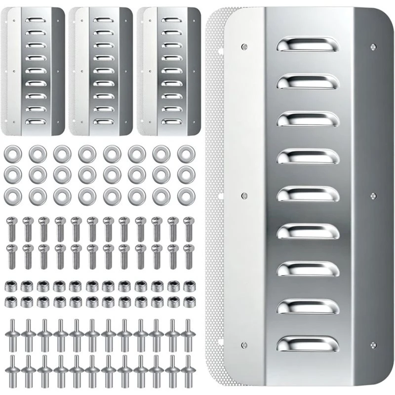 AC23-Shipping Container Vent, 4 Pack Stainless Steel Conex Container Vent Kit, For Preventing Excessive Heat And Condensation