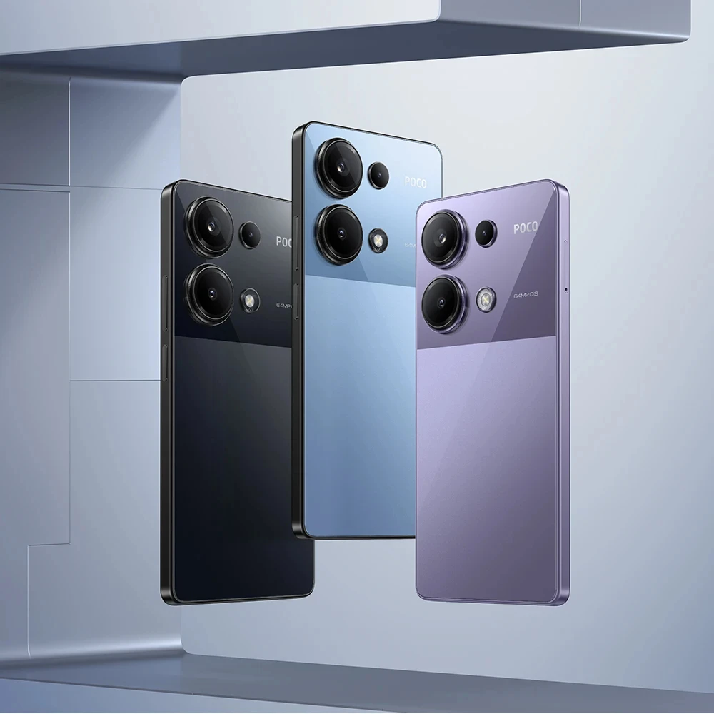 Globale version poco m6 pro nfc smartphone helio g99 ultra 120hz flow amoled 64mp dreifach kamera mit ois 67w turbo ladung