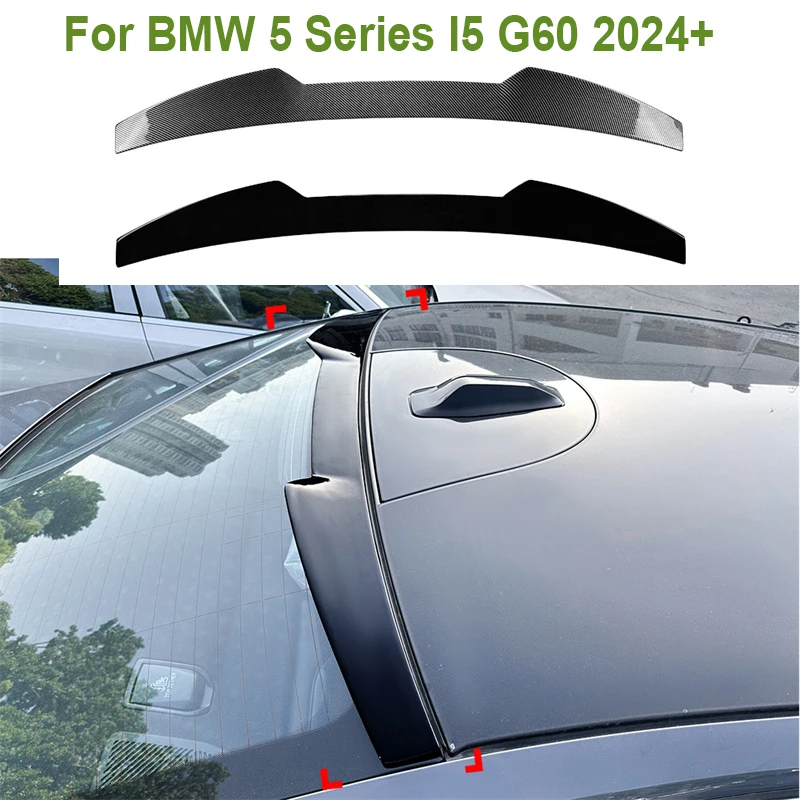 

Задний верхний багажник, спойлер на крышу, крыло для BMW 5 серии I5 G60 2024 + автомобильные спойлеры, наклейки на крылья, задняя дверь, разделитель губ
