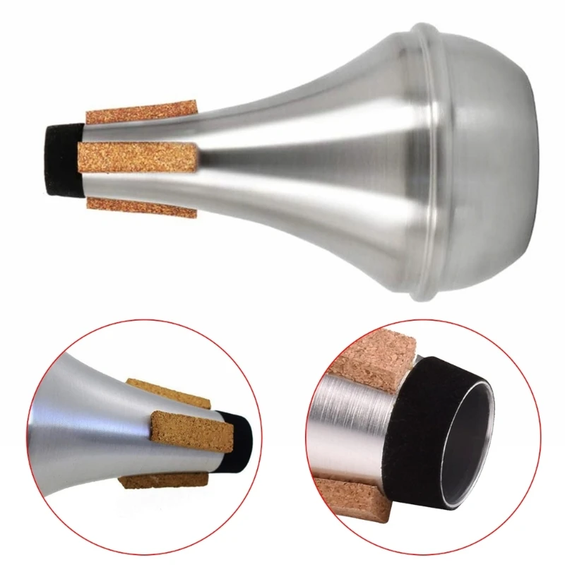 Trumpet Lightweight Aluminum Alloy Straight Mutes Trumpet, Trumpet Silencers Practice Mute Trumpet Mini Trumpet Mutes