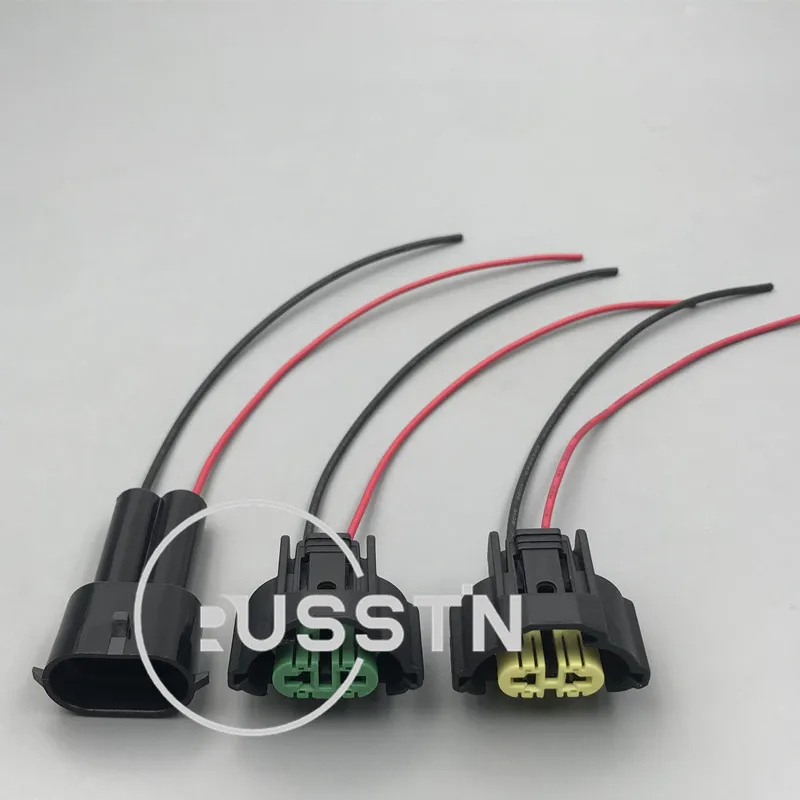 1 Set 2 Hole Fog Lamp Socket AC Assembly Sealed Auto Equivalent For Japanese IAT MAT Applications Mazda Toyota 6189-0935