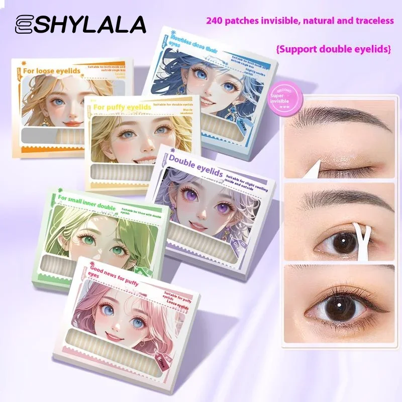 180/216/240 Pz Adesivo per palpebre invisibile Strisce per sollevamento occhi in pizzo Nastro per doppia palpebra Adesivi adesivi Nastro per occhi Strumenti Nastro per ciglia