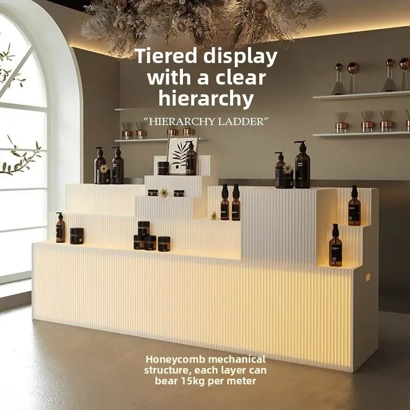 Display stand Window Display Ladder Display Stand Ornament Exhibition Cabinet Lighting Product Booth