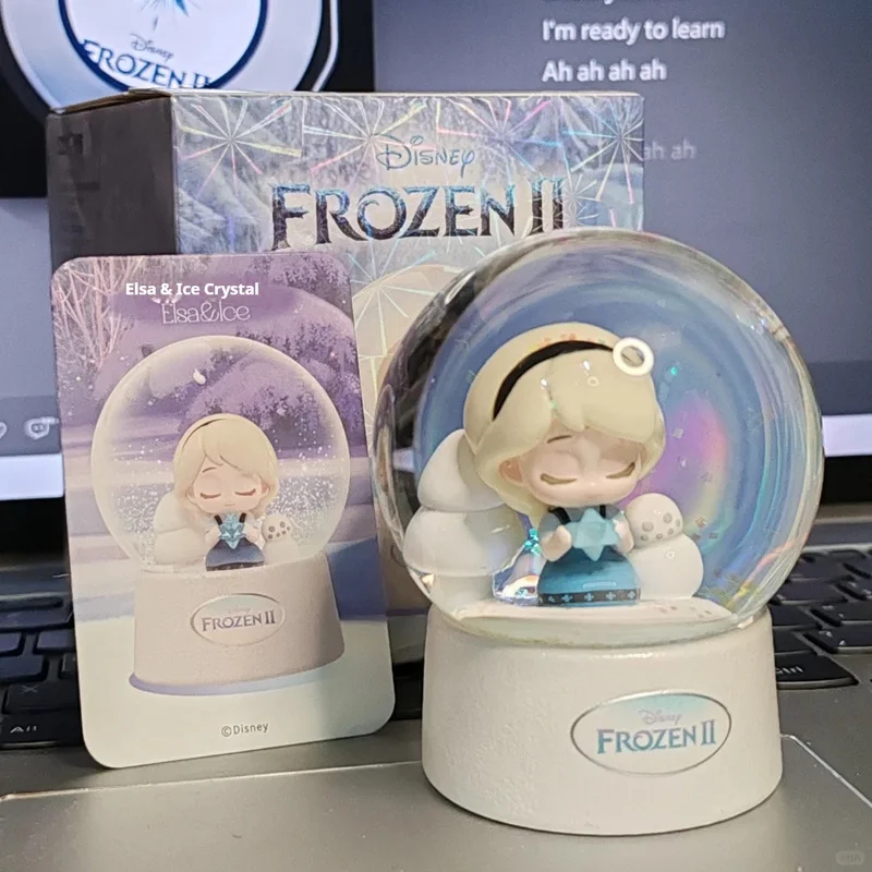 

52 игрушки Disney «Холодное сердце» хрустальный шар слепая коробка мультфильм девушка подарок игрушка-сюрприз Эльза ручной работы Анна кулон украшение для рабочего стола
