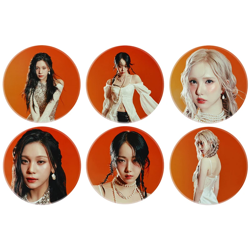 VIVIZ Voyage nuevo álbum hojalata insignia espejo llavero SinB Eunha Umji Concept foto impresa broches llaveros bolsa llave colgante regalo