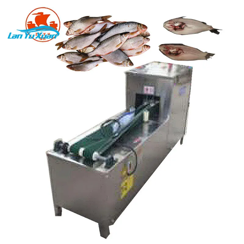 Automatic Fish Fillet Machine Salmon Trout Fillet Cutter Equipment Automatic High Efficiency Fish Cleaning Gutting Machine