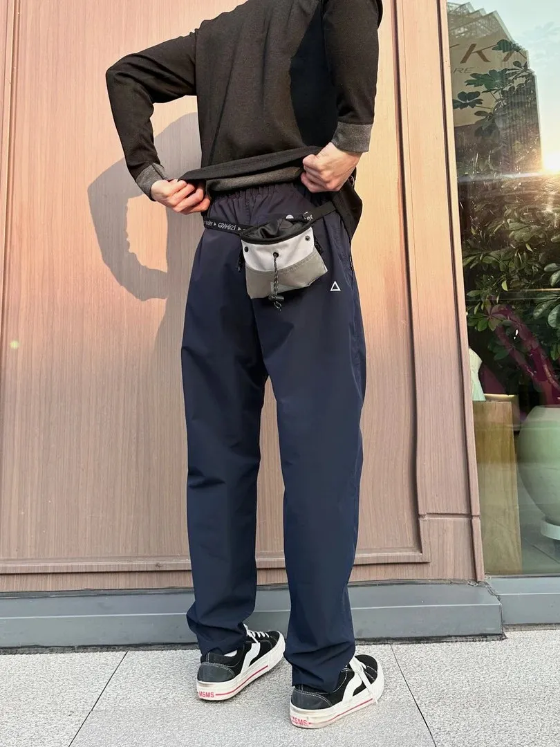 

Модные водонепроницаемые брюки для альпинизма в королевском синем цвете с узором, для мужчин, весна-осень, рабочая одежда, для активного отдыха, повседневные брюки