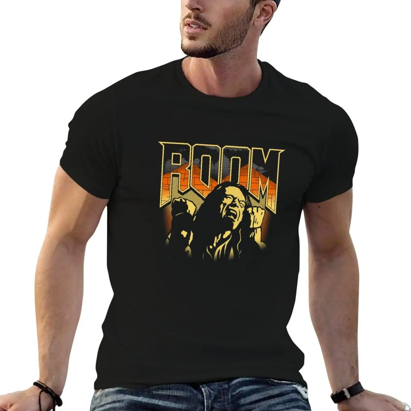 

Tommy Wiseau Room T-Shirt men t shirt cotton 100% t shirt man plain T-Shirt